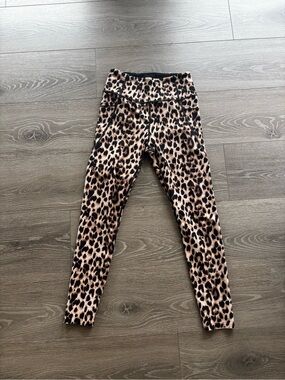 Victoria's Secret Leopard Print Leggings - Brown & Black